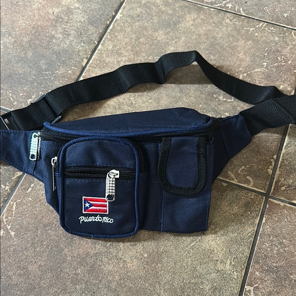 Navy Blue Puerto Rico Men’s Waist Bag